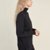 Black turtleneck sweater Merino wool turtleneck sweater for women