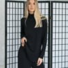 Merino Wool Turtleneck Sweater in Black