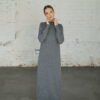 Turtleneck merino wool dress