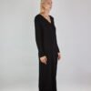 Longline merino wool dress