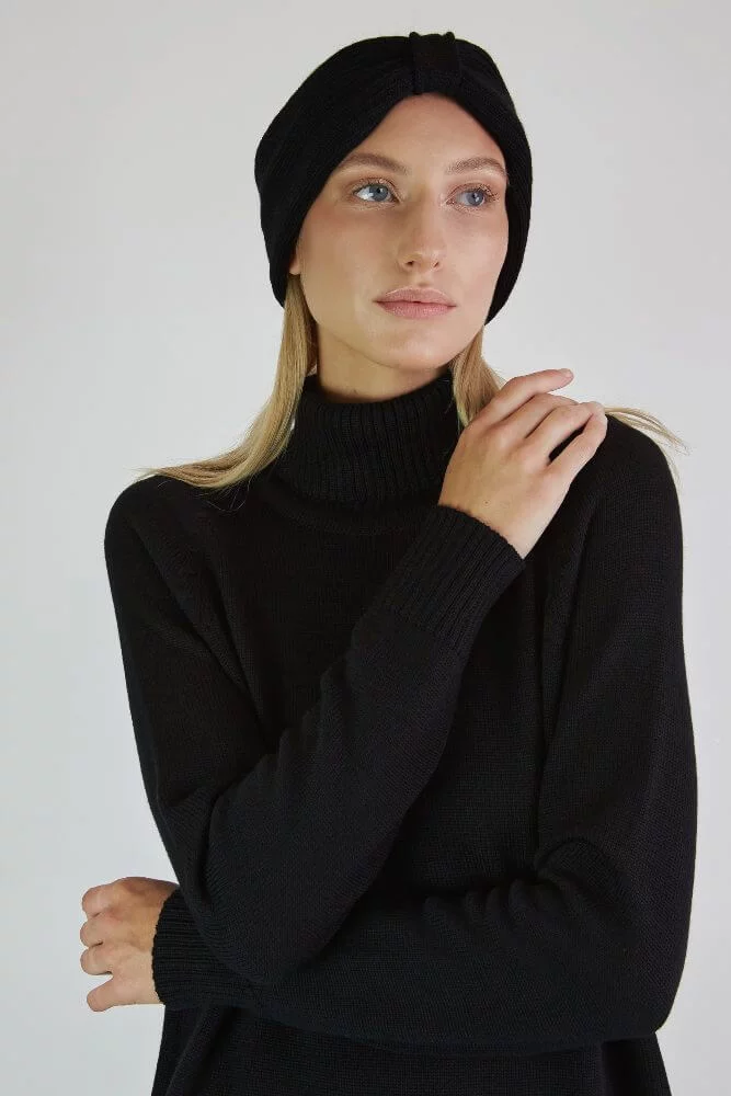 MSLana Roll Neck Knit - Black – Minus Fashion