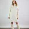 Merino wool leg warmers and a raglan sleeve dress