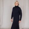 Oversized merino wool sweater dress