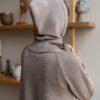 Women's knitted winter hood