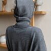 Women's knitted winter hood