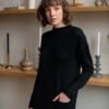 DSC_0652 (2) (3) Knit merino wool black sweater dress