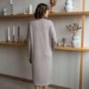SON06193 (2) (1) Minimalist and casual knitted merino wool dress