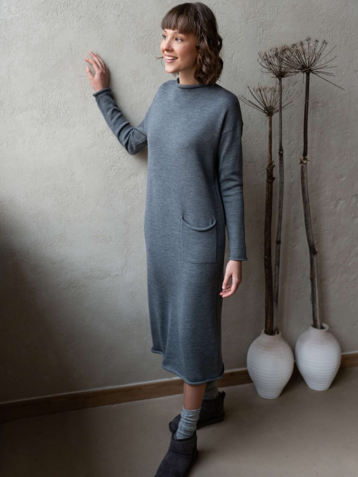 Merino wool dress