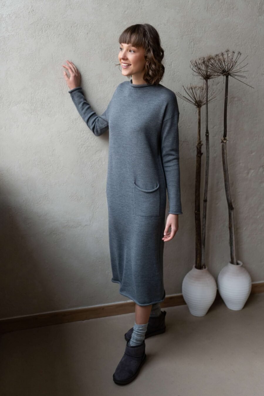 Merino wool dress