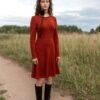 Merino wool sweater dress