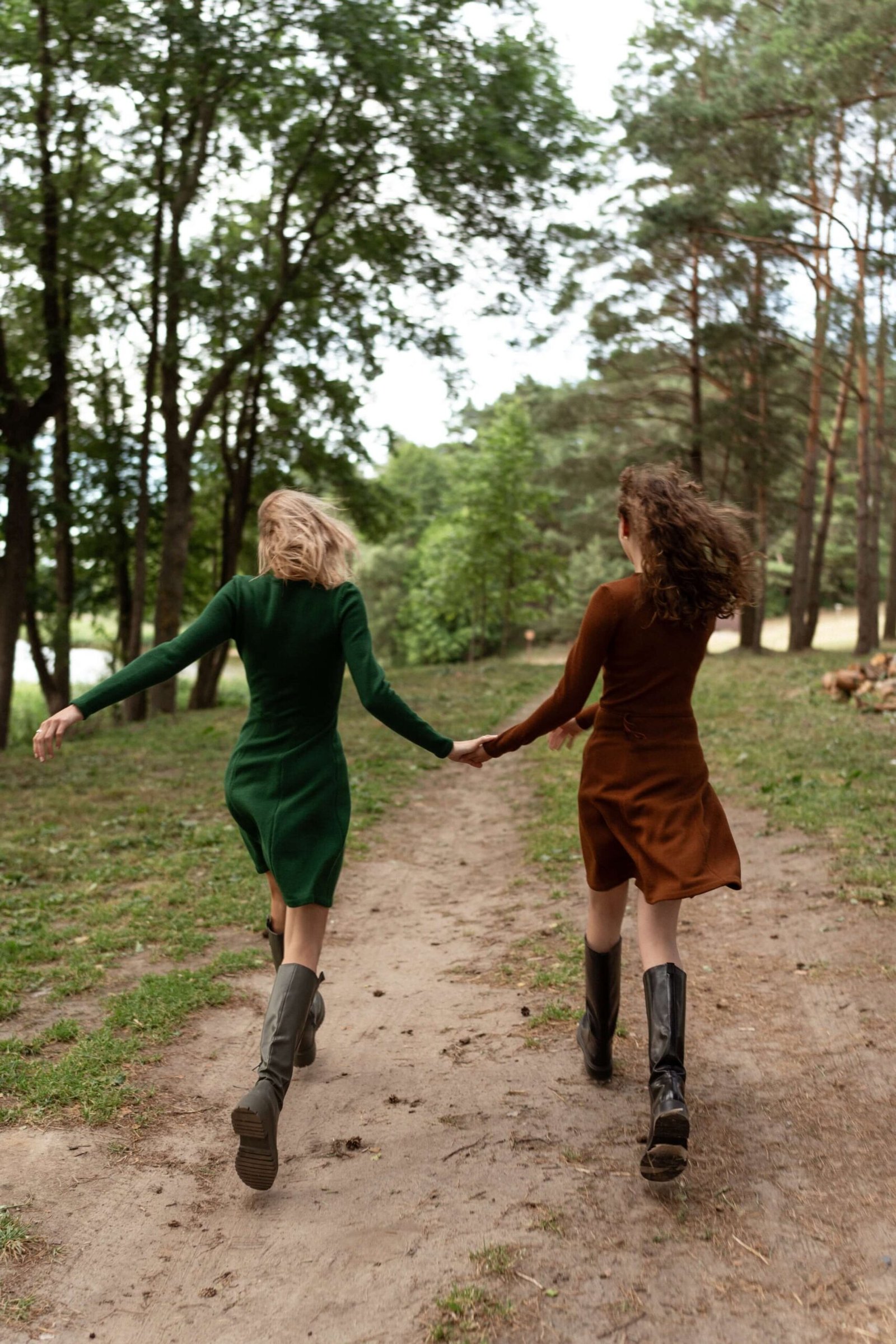 Mini Knitted Merino Wool A-line Dress in Chocolate - Monala Shop