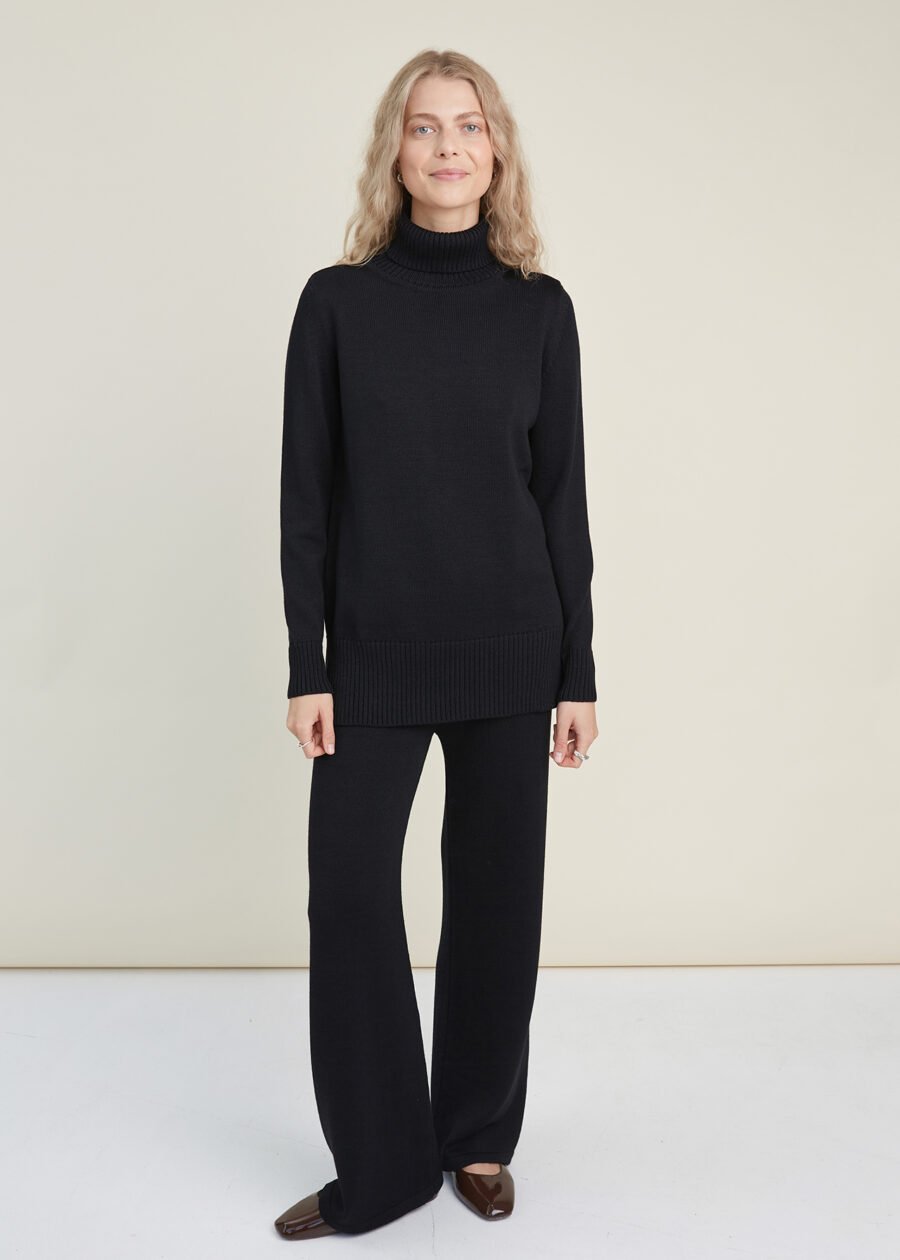 08.26623019 Knitted merino wool turtleneck sweater