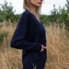 Knitted merino wool cardigan for women