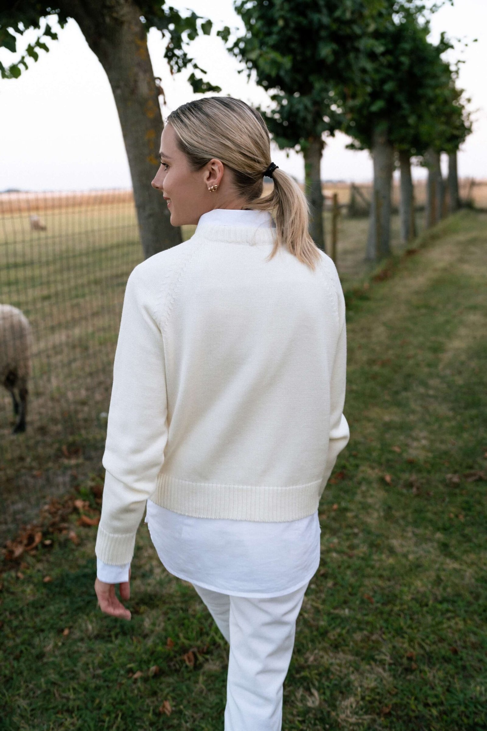 Merino Wool Crewneck Lens Sweater main image 1