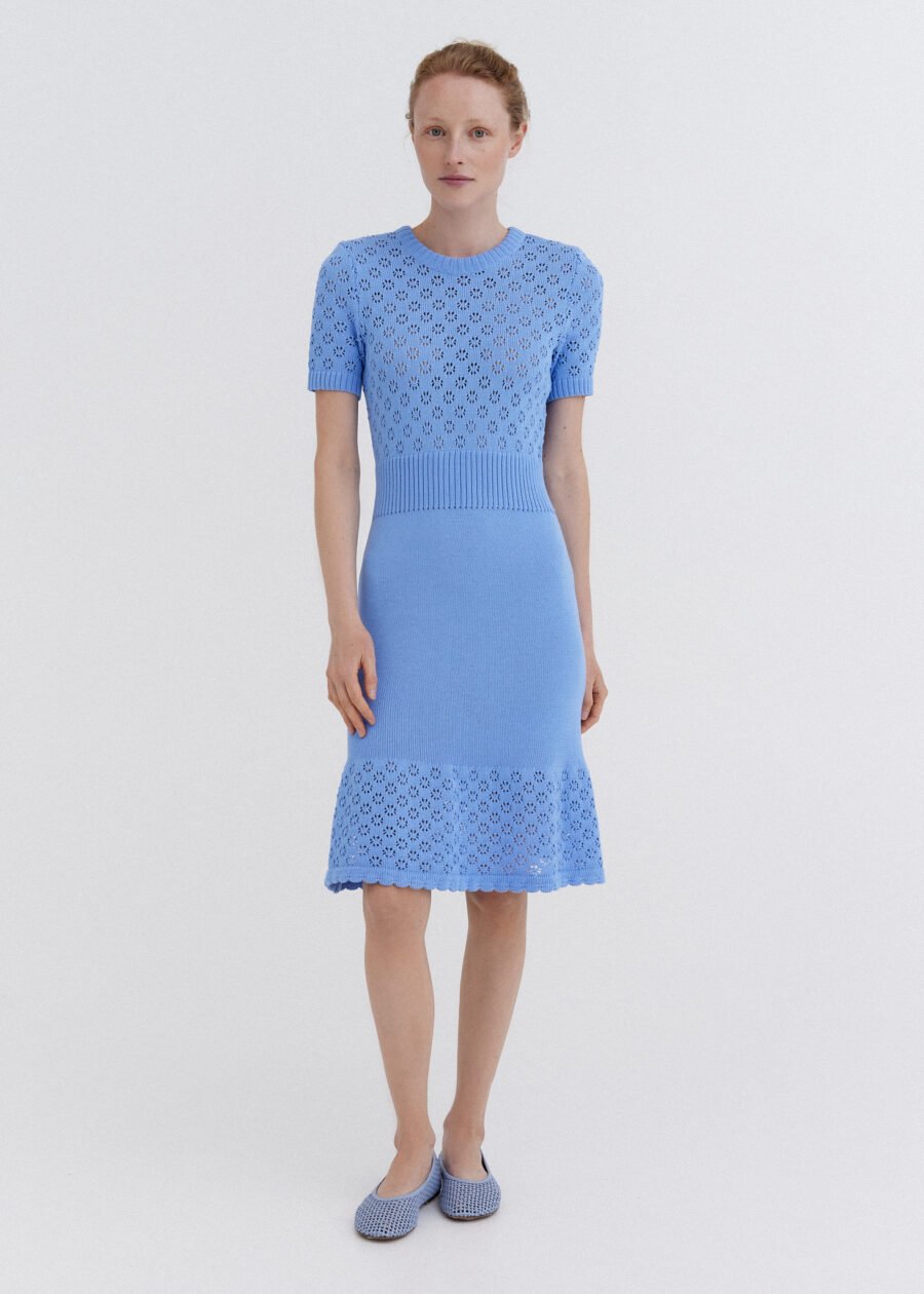 Cotton lace dress Knitted cotton lace dress