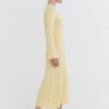 breathable long sleeve cotton dress in soft knit