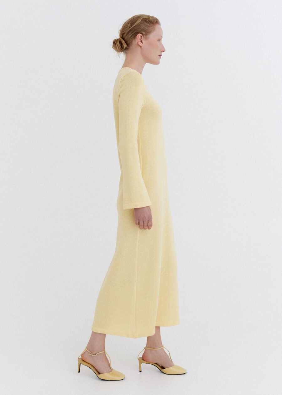 MONALA_11140 Knitted Cotton Maxi Dress in Sun