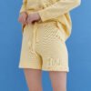 Knitted Cotton Shorts in Sun