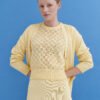 MONALA_9594 Knitted Cotton Lace Top in Sun