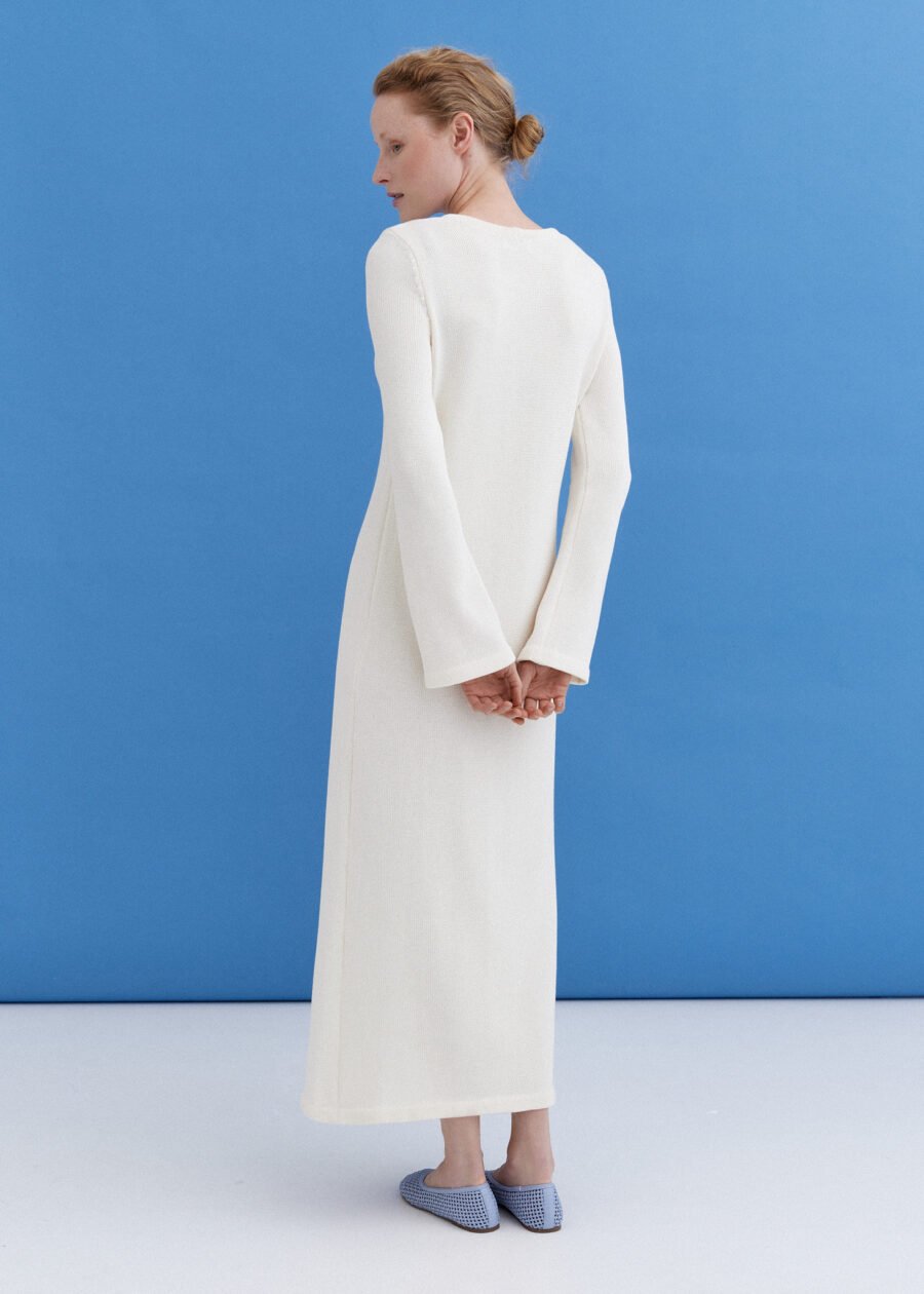 MONALA_9881 Knitted Cotton Maxi Dress in Lily