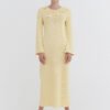 Knitted Cotton Maxi Dress in Sun