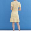 Knitted Cotton Lace Dress in Sun