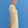 Knitted Cotton Lace Dress in Sun
