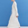 MONALA_9948 white cotton maxi for minimal bridal look