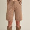 Merino wool knitted shorts