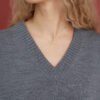 08.26623612 V-neck knit wool sweater