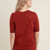 Minimalist knitted merino wool blouse