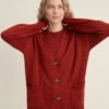 08.26622108 Minimalist knitted merino wool cardigan