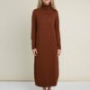 Knitted merino wool sweater dress
