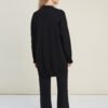 08.26622977 Handmade oversized black merino wool cardigan