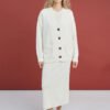 Merino Wool Three-Piece Set in Natural White