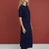 Elegant knitted merino wool skirt and top set