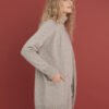 Longline merino wool cardigan