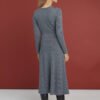 08.26623644 Elegant merino wool A-line midi dress