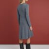 Minimalist knitted winter wool dress
