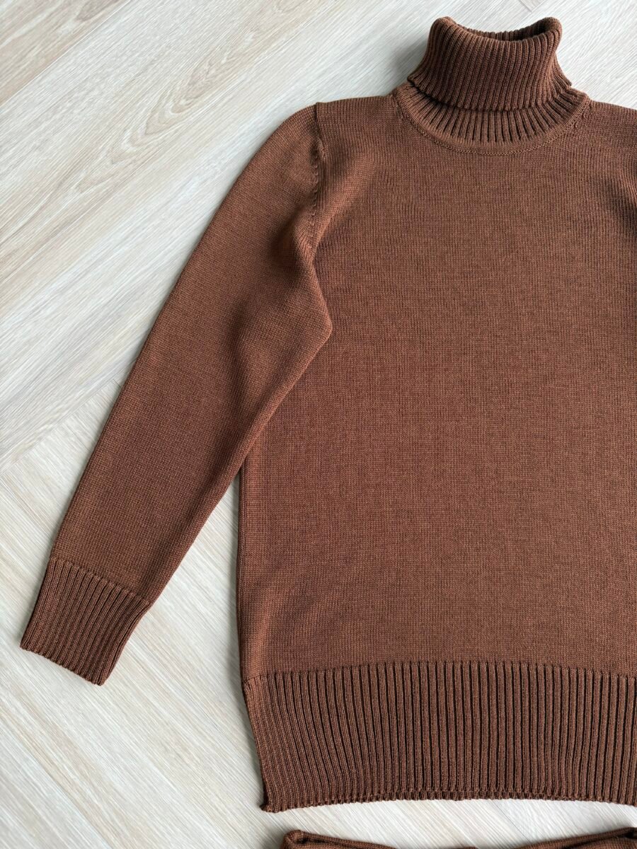 Knit turtleneck merino weater