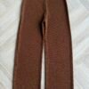 Knit merino wool pants for women
