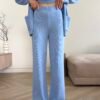IMG_5351 Cotton wide-leg knitted pants in Sky