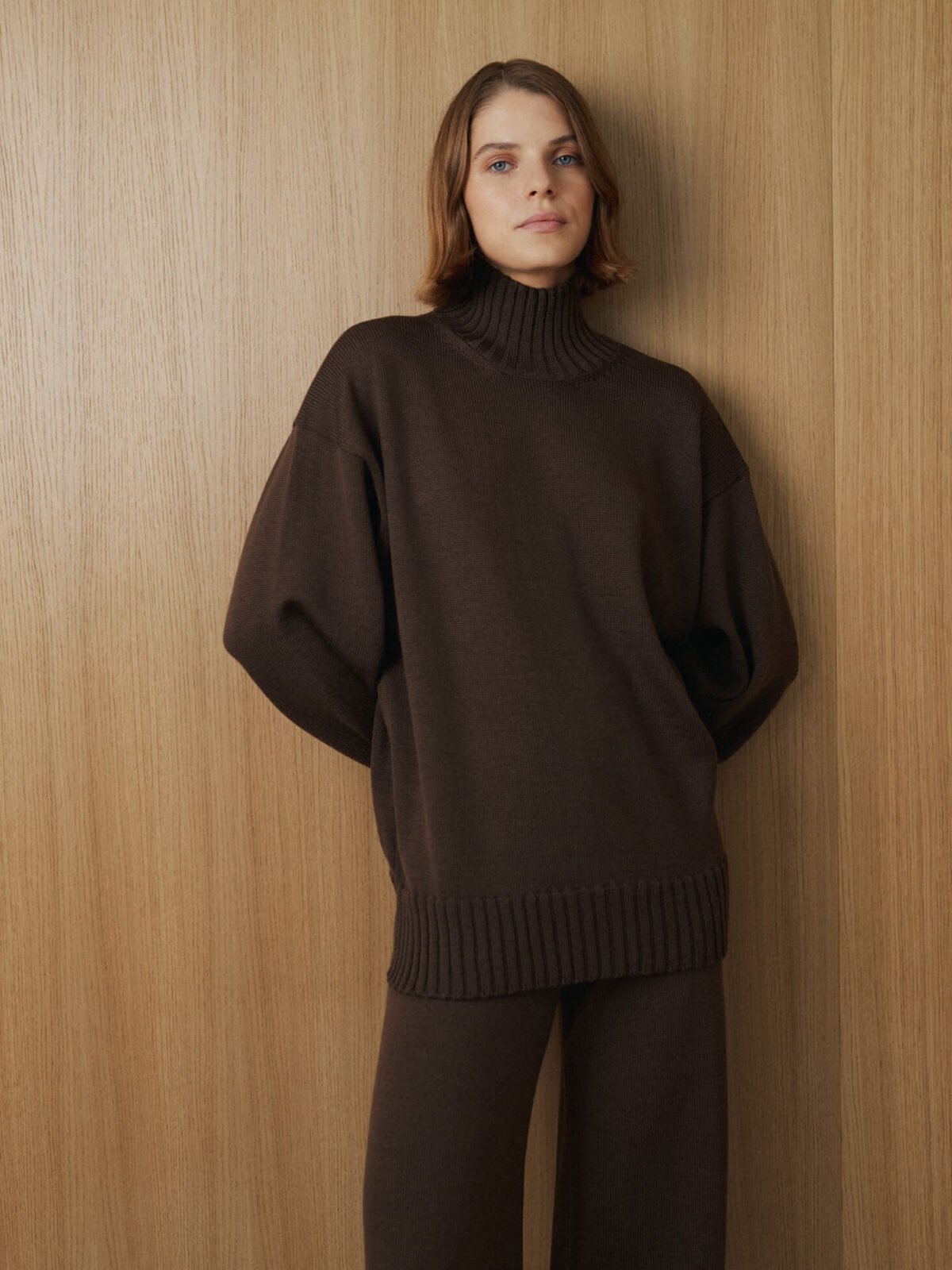 MONALA_14114 Merino Wool High Neck Sweater