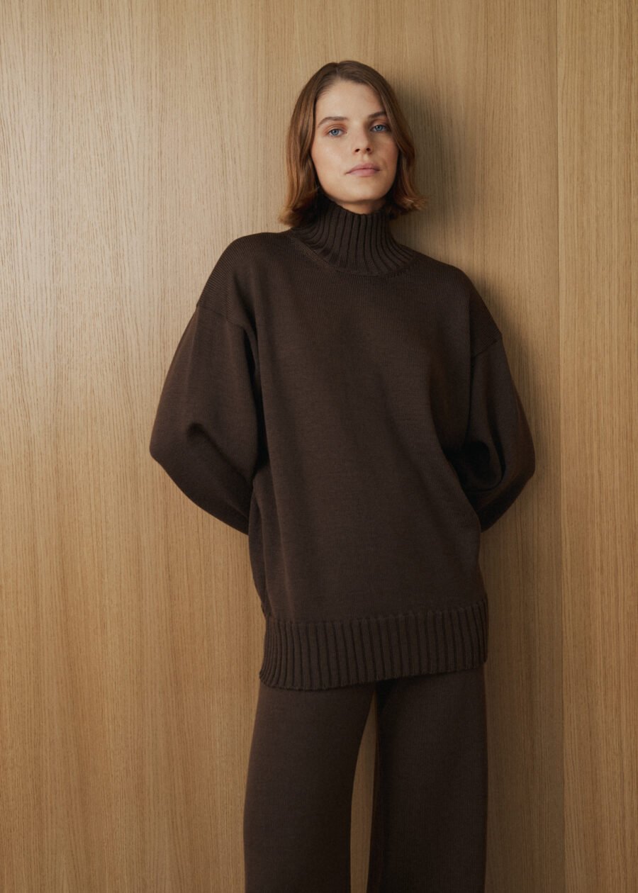 MONALA_14114 Merino Wool High Neck Sweater