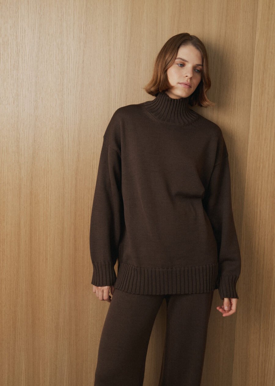 MONALA_14124 Merino Wool High Neck Sweater