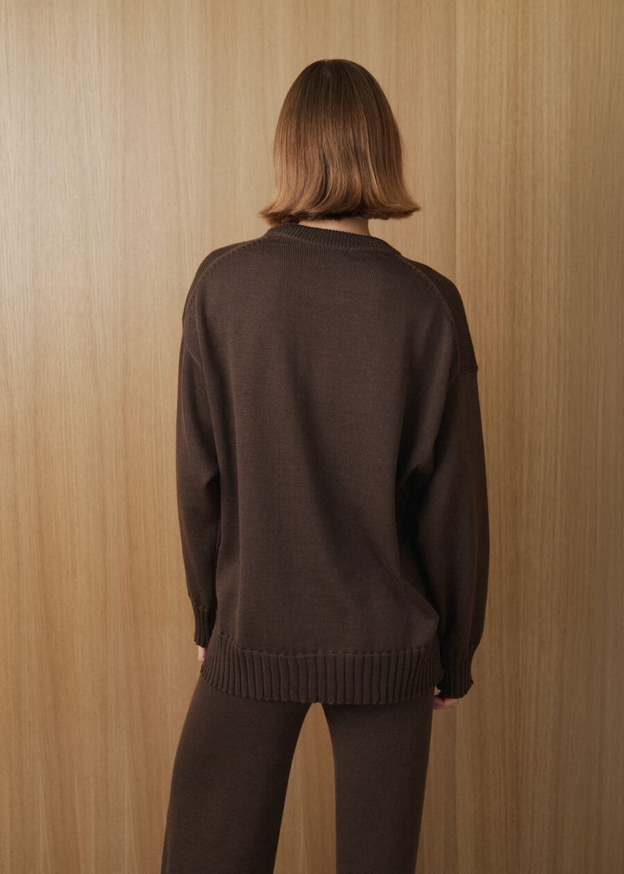 MONALA_14279 Merino Wool Crew Neck Sweater