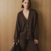 Merino Wool Button-Up Cardigan
