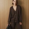 Merino Wool Button-Up Cardigan
