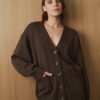 Merino Wool Button-Up Cardigan