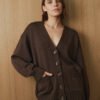 Merino Wool Button-Up Cardigan
